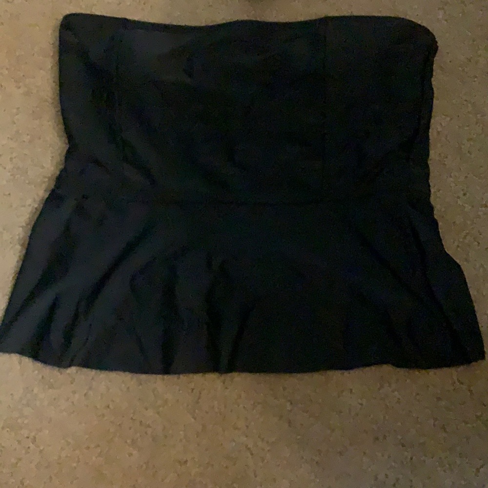 Strapless tankini swimsuit top